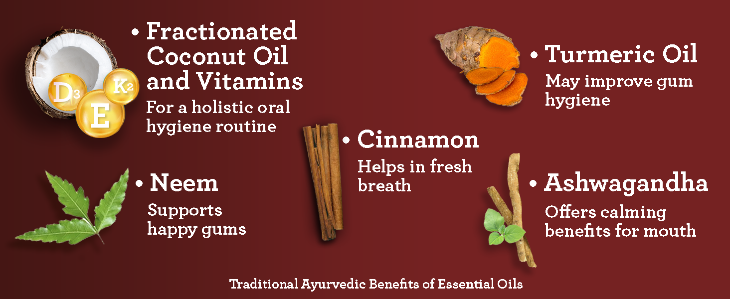 GuruNanda Cinnamon & Coconut Oil Pulling with Neem & Ashwagandha