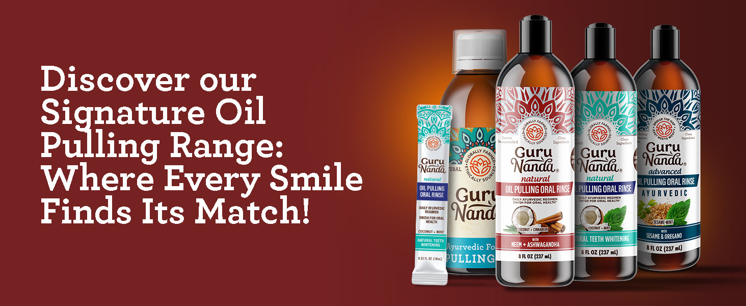 GuruNanda Cinnamon & Coconut Oil Pulling with Neem & Ashwagandha