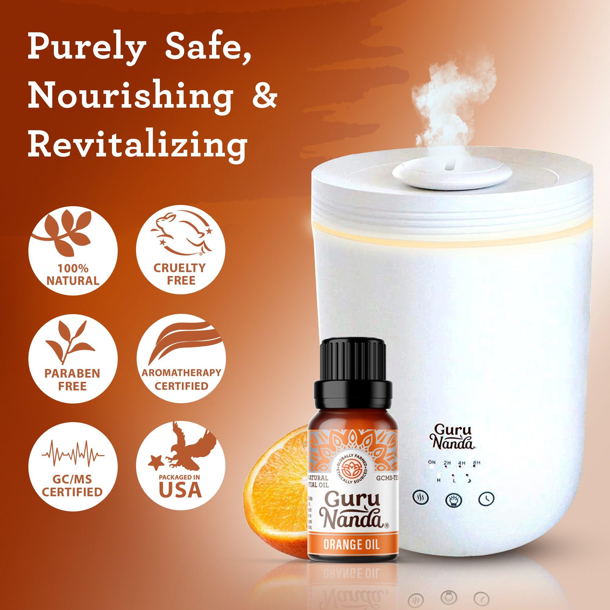 GuruNanda's Orange Essential Oil, 100% Pure & Natural, 15 mL, 1 Pk