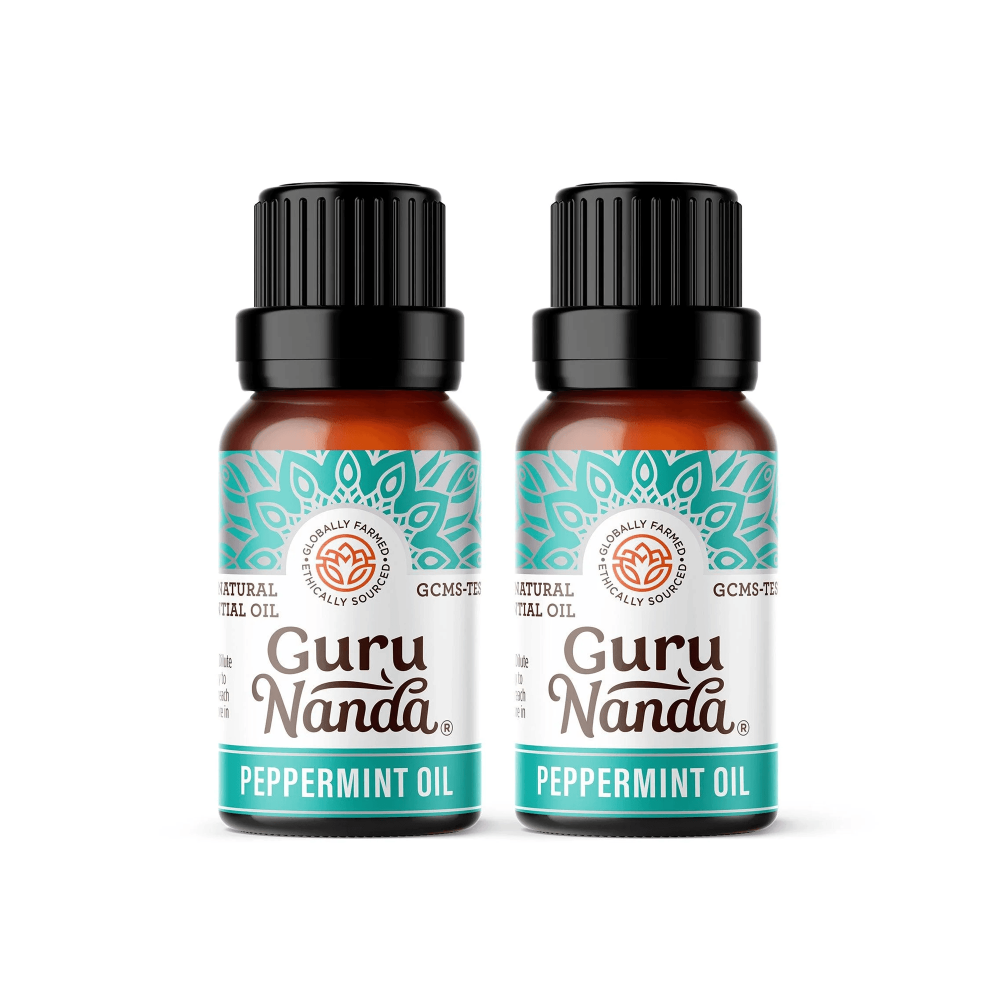 GuruNanda's Peppermint Essential Oil, 100% Pure, 15 ML, 2 PK