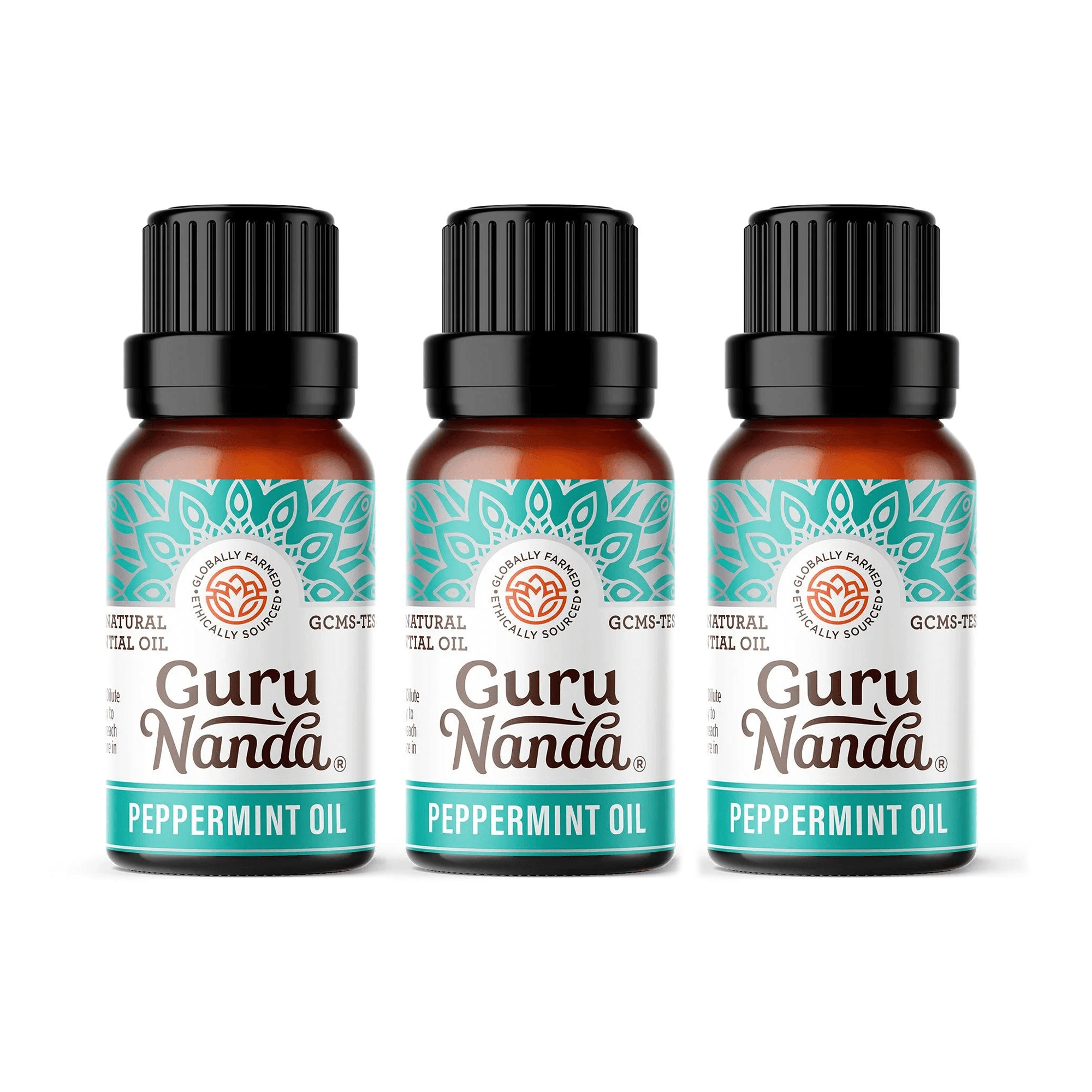 Peppermint Essential Oil, 30 ML - 3 PK - GuruNanda