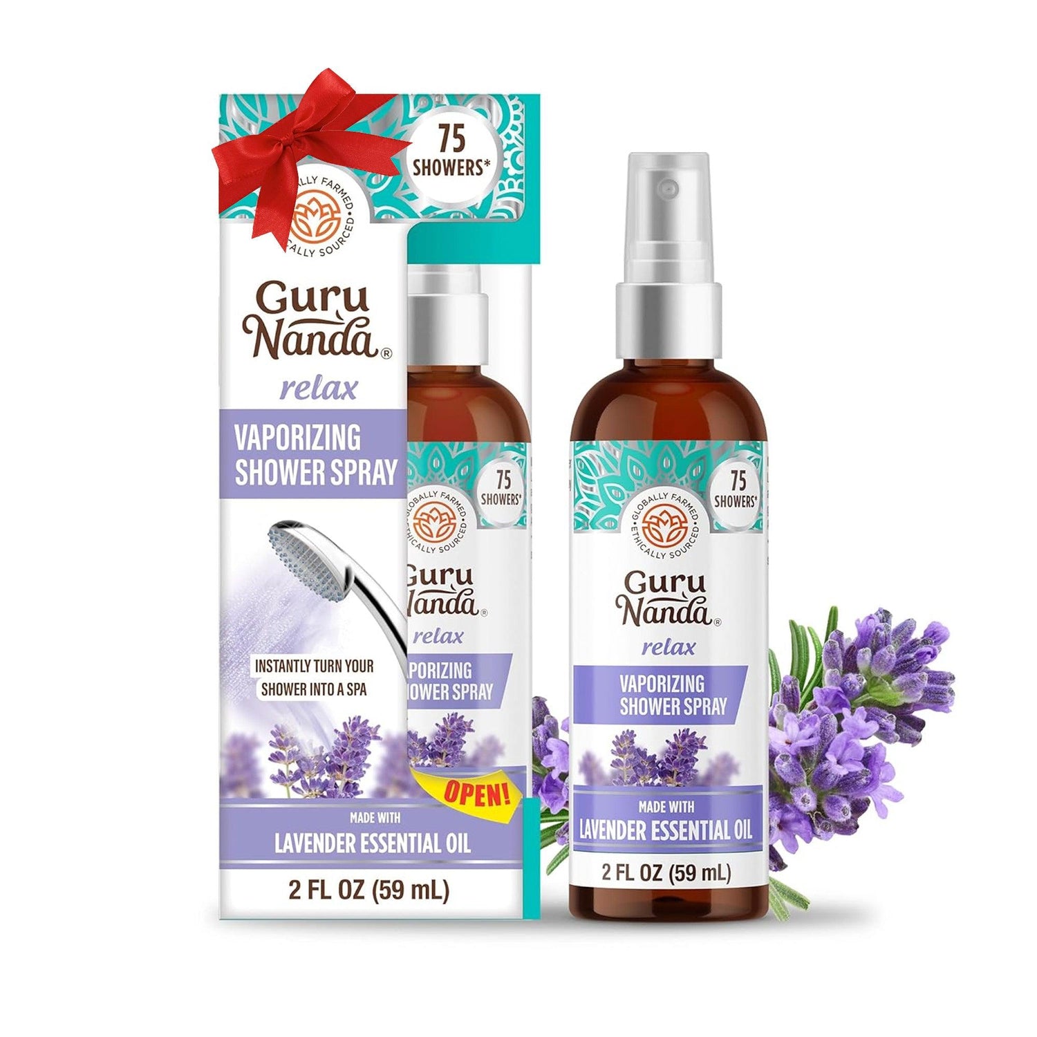 Relax Lavender Shower Spray - GuruNanda