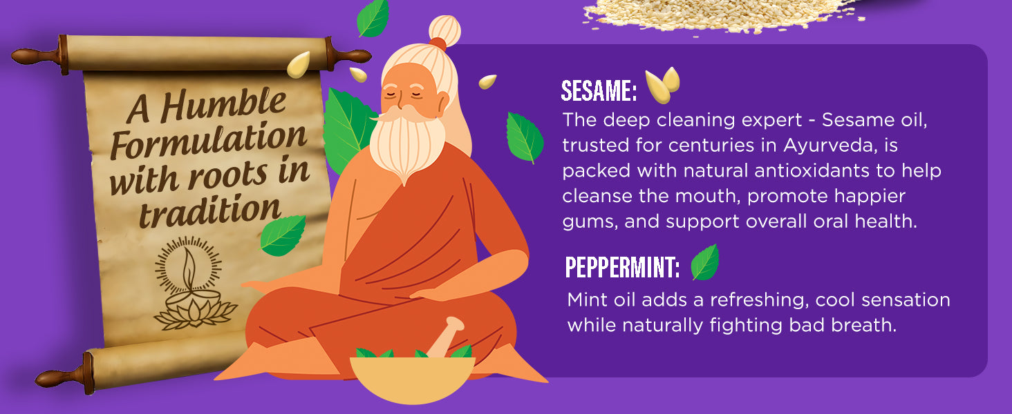 GuruNanda Sesame & Peppermint Oil Pulling