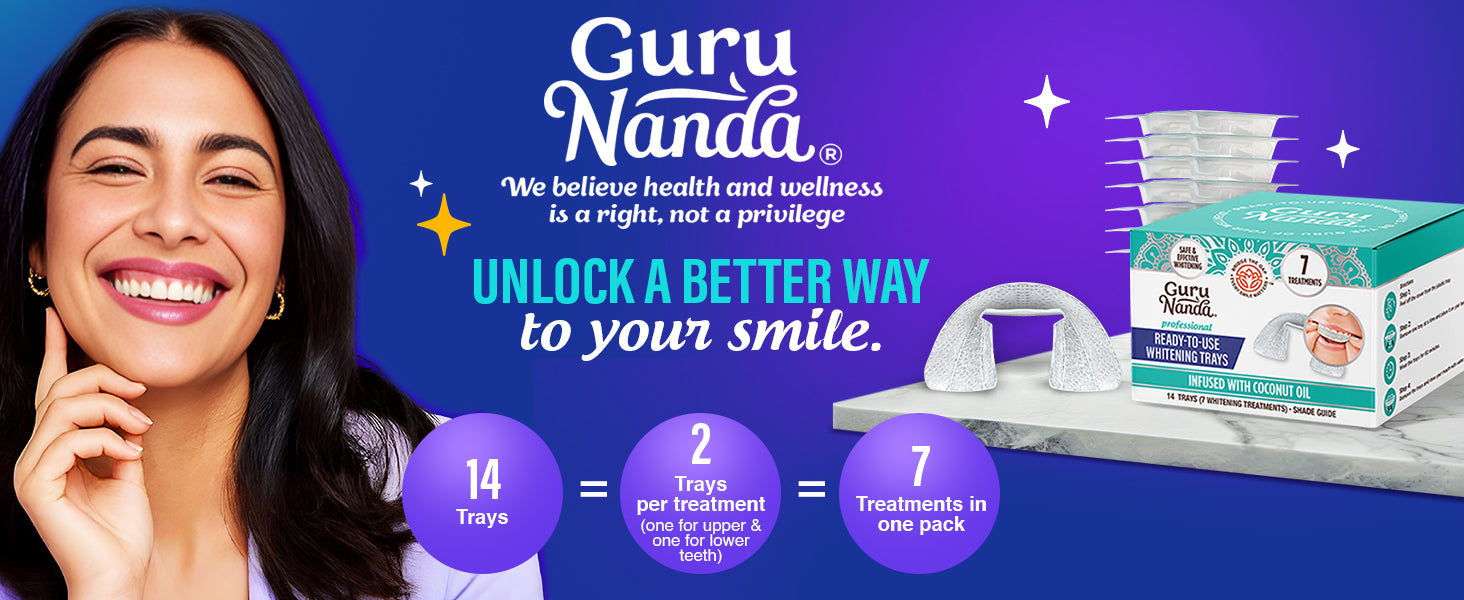 Professional Whitening Trays – 7 Treatments – GuruNanda