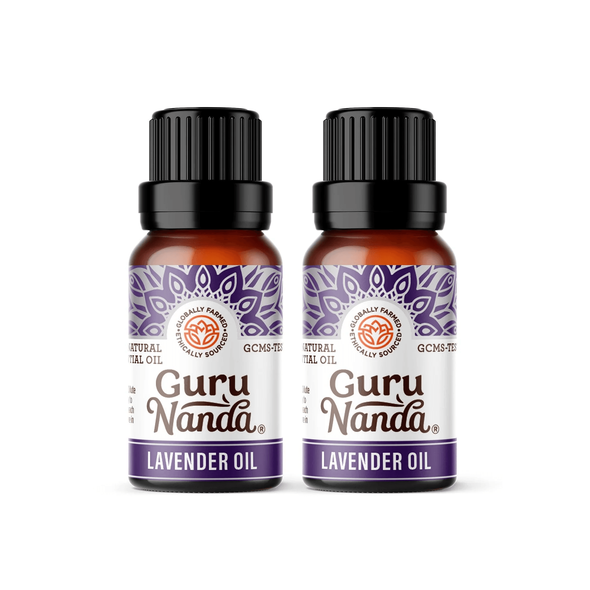 True Lavender Essential Oil, 15 ML - 2 PK - GuruNanda