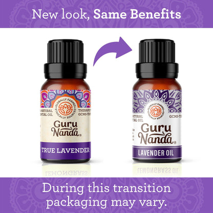 True Lavender Essential Oil, 15 ML - 2 PK - GuruNanda