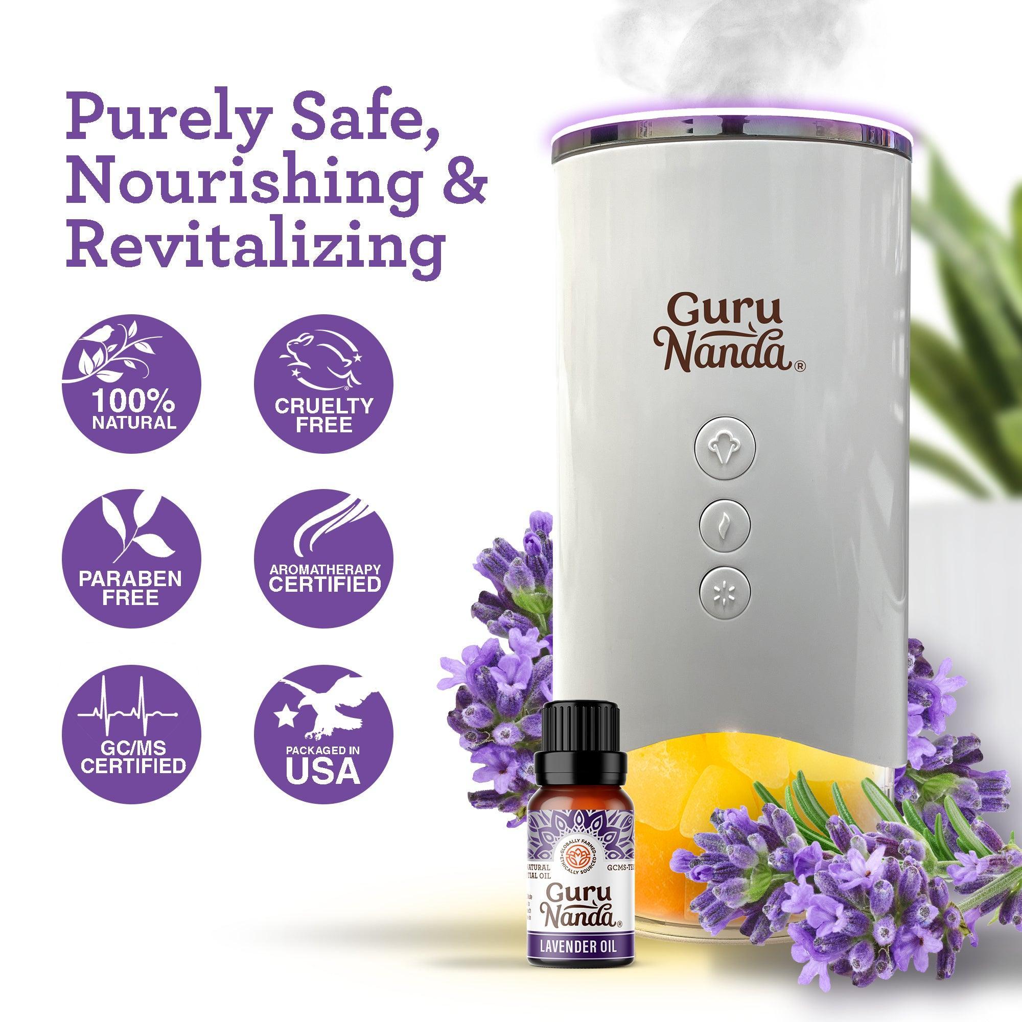 Gurunanda's True Lavender Essential Oil, 100% Pure, 15 ML, 2 Pk – GuruNanda
