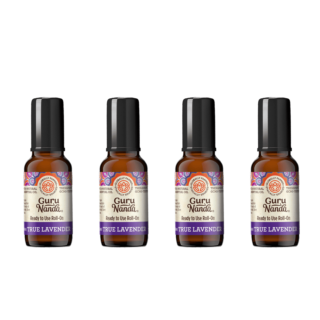 Guru Nanda Essential Oil Blends with Wooden Storage Box- Set of 12 ,  Various Scents, 10ml