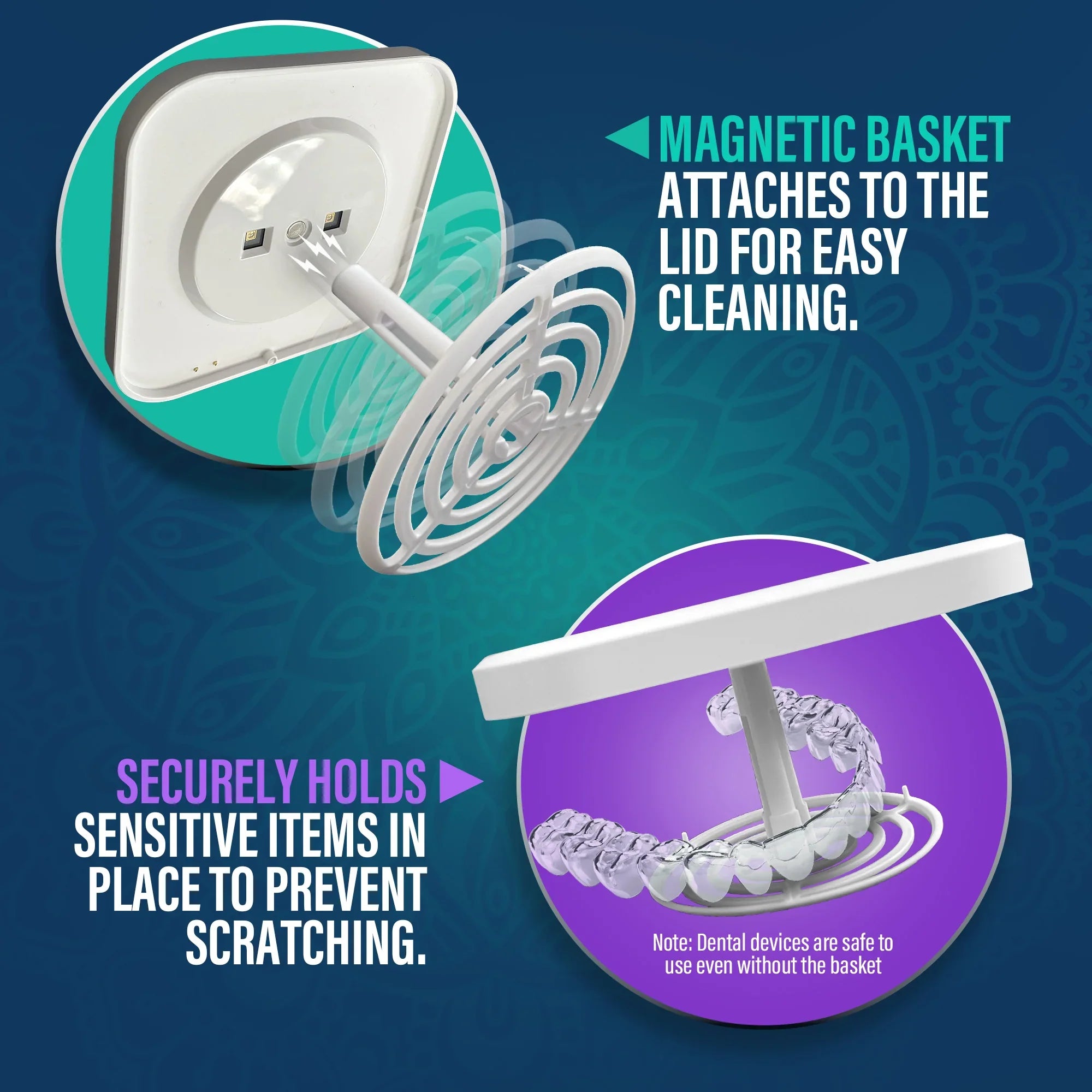 Retainer & Denture Cleaning Pod | GuruNanda