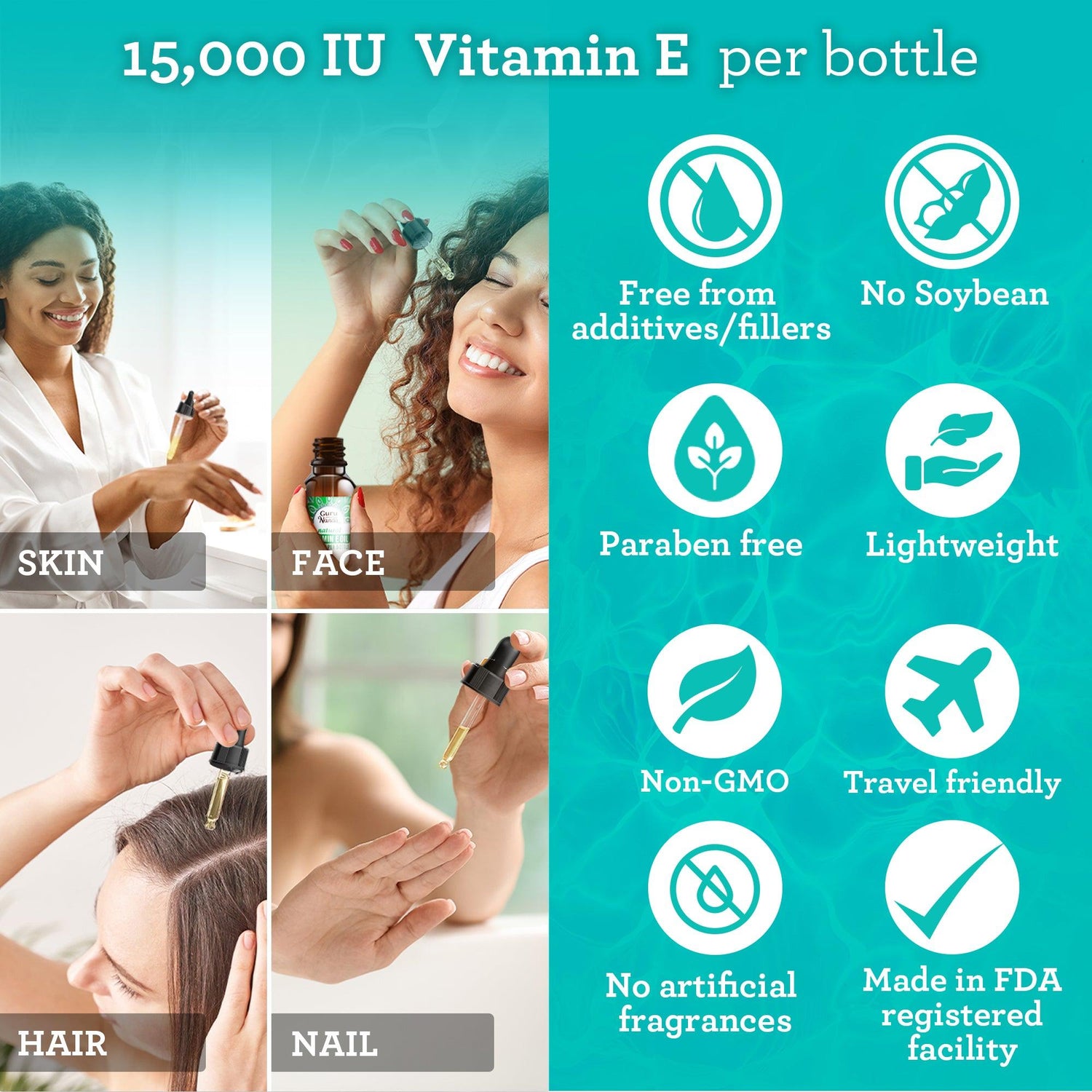 Vitamin E Oil - 2 fl oz - GuruNanda