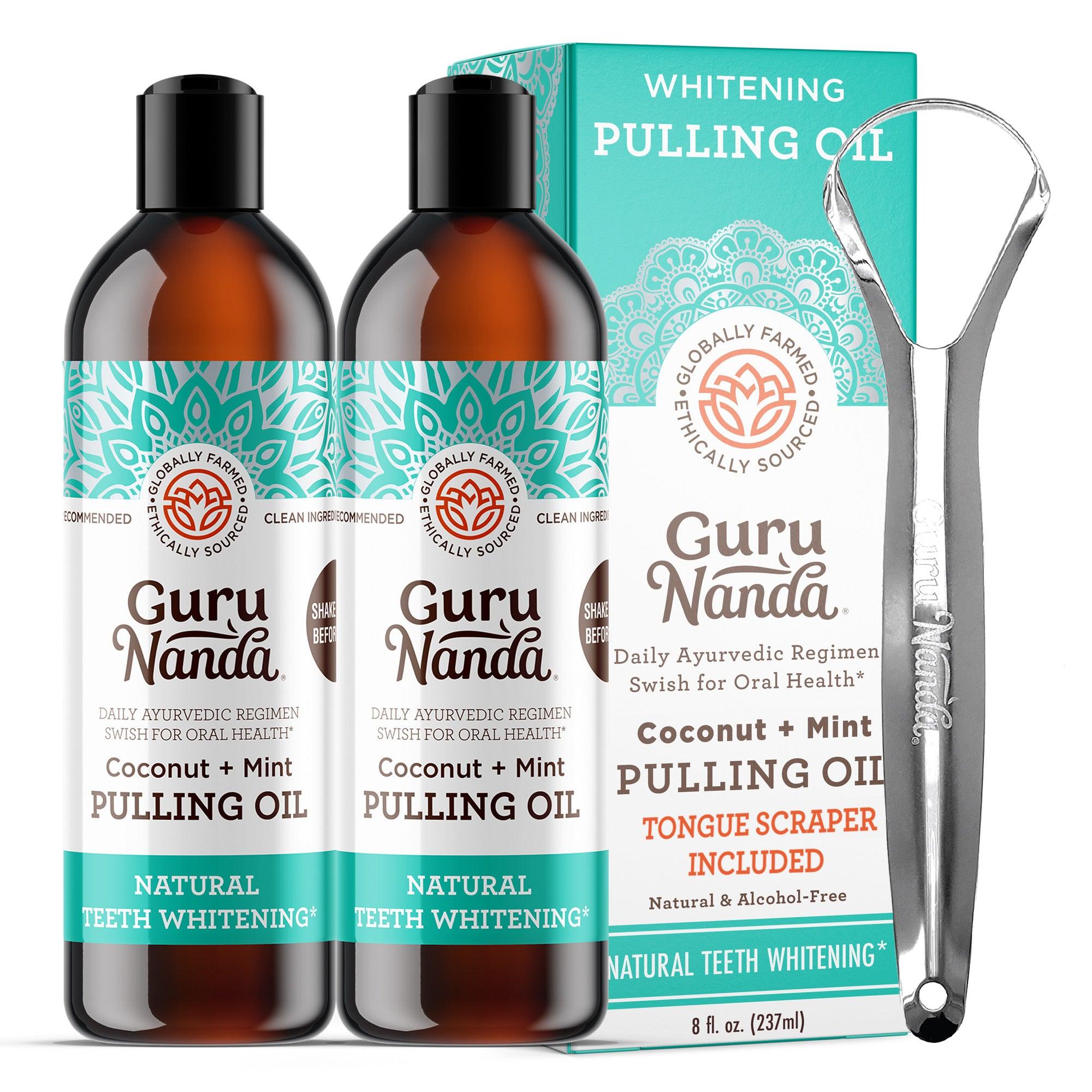 GuruNanda Coconut + Peppermint Pulling Oil (2-Pack) - GuruNanda