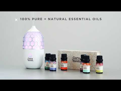 Aromatherapy Essential Oil Blends Starter Kit with Honeycomb diffuser